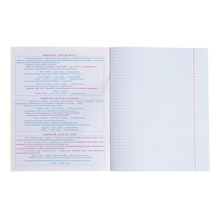 Subject “Domino”, 48 sheets in a cage, “chemistry”, plastic cover, offset block-2