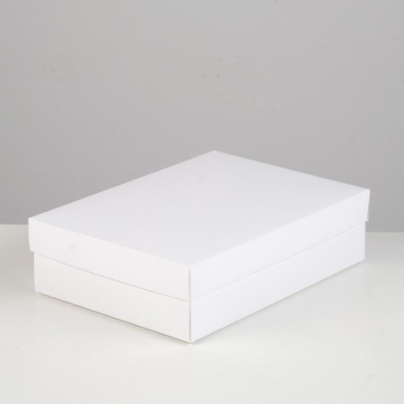 Cardboard box without window, white, 21 x 15 x 5 cm, set 5 pcs