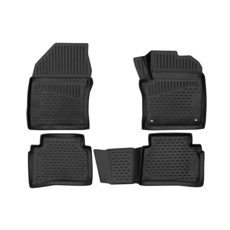 3D mats in a salon for Toyota Prius (XW50) 2015-, p.R., liftback, 4 pcs.