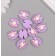 Decor for creativity Plastic "A shell with a pearl" sparkle set 10 pcs 2x1.8x0.9 cm