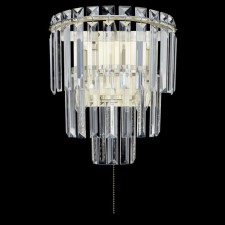 Светильник накладной Citilux «Фонда» CL303323, 25х28 см, 2х60Вт, E14, цвет коричневый