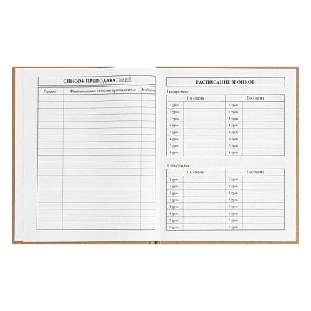 Universal Diary 5-11 classes, 48 ​​sheets "Bear", craft, solid cover, block 65 g/m2-5