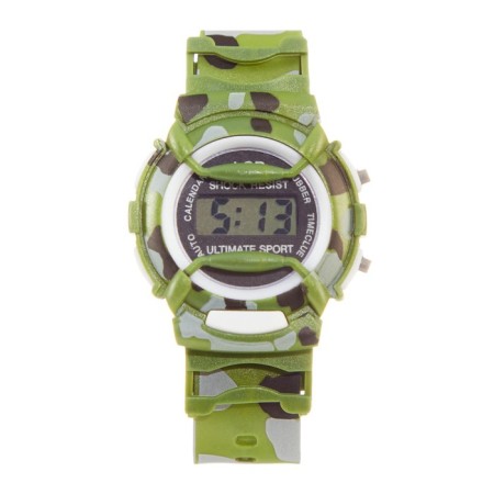 Watch of washing electronic, children, D-4 cm, strap L-22 cm, camouflage