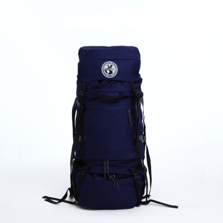 Tourist backpack, TAIF, 90 l, department on the lace, 2 outer pockets, blue color-1