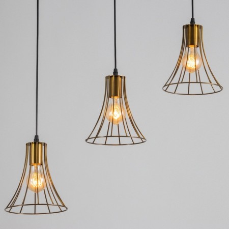 Lamp Bayerlux "Chilly" 3he27 40W gold 18x50x19-119cm-2