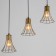 Lamp Bayerlux "Chilly" 3he27 40W gold 18x50x19-119cm