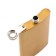Gift set 6 in 1: Flaw 270 ml, funnel, 4 glasses, gold 18 x 24 cm