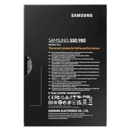 SSD Samsung PCIE 3.0 X4 250GB MZ-V8V250BW 980 M.2 2280-5