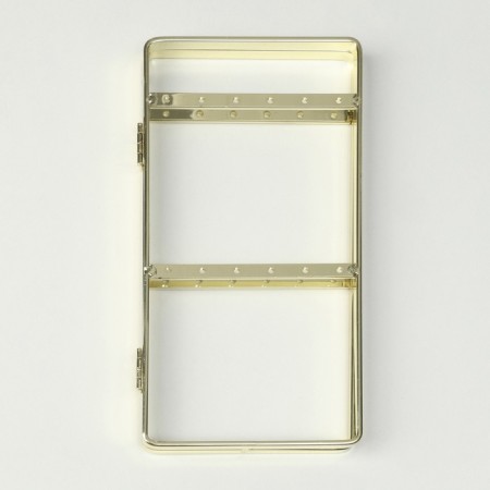 Steaches for earrings, 2 sections, 2 rows, 16 × 20 × 2 cm, gold color-4