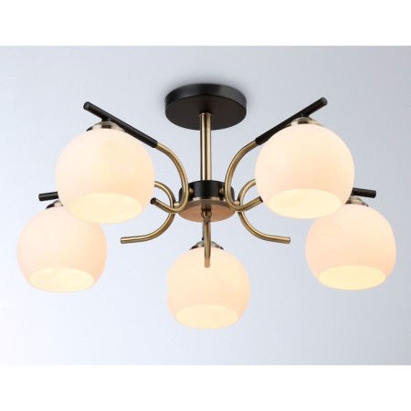 Suspended Ambrella Light, Modern, TR303312, 5HE27, Black Color, Copper-1