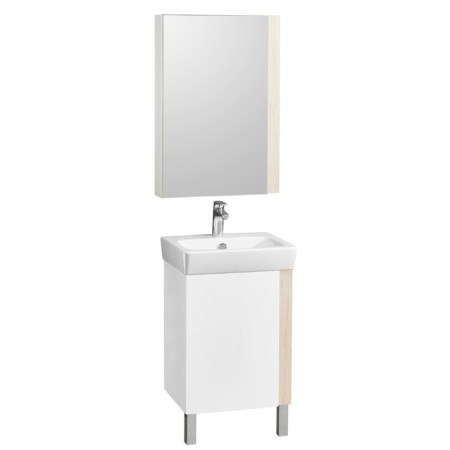 Tumbling under the Aquaton Country sink, 50 cm, white color, oak Verona-4