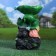 Garden figure "Frogs on a stone-tablet" 20x17x29cm