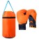 Set of Boxing children: gloves, pear, d = 20, h = 35cm, color mix