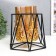 Summary Metal, glass for 1 candle "Eye" D-7.5 cm, gold, black 13x15.5x14.5 cm