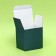 Box under a mug, without a window, emerald 12 x 9.5 x 12 cm