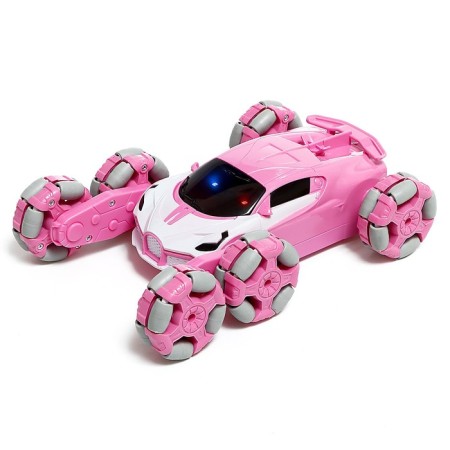 Radio controlled machine "Stuff", with a battery, smoke, pink color-4