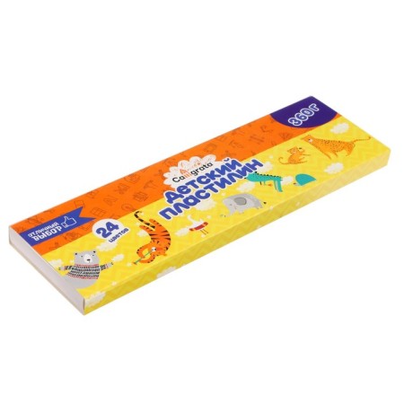 Calligrata plasticine, 24 colors, 360 g-3