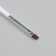 Brush for design and nail extension, straight, flat, 17.5 cm, D - 0.5 cm, white color