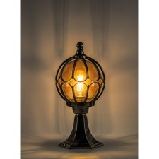 Garden-park lamp Feron PL3804, IP44, E27, 60 W, 220x220x460 mm, color black gold