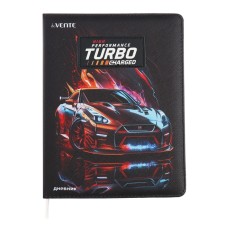 Universal diary for TURBO 1-11 grade, hard cover, artificial leather, foam rubber, lies, 80 g/m2