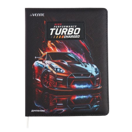 Universal diary for TURBO 1-11 grade, hard cover, artificial leather, foam rubber, lies, 80 g/m2