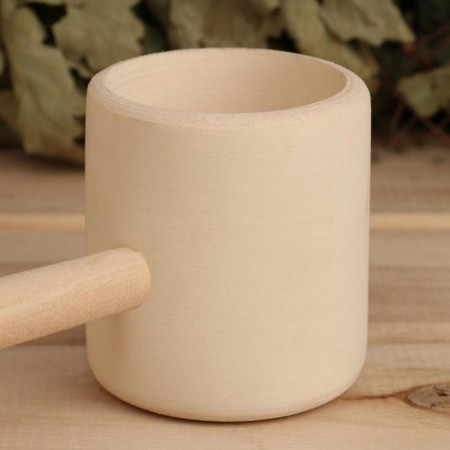 Banch for a bathhouse from linden 0.2l, 41 cm, "Dobroparov"-2