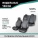 Autorekhli for Lada Vesta 2015-n., Sedan, rear row 40/60, eco-leather black