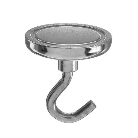 Neodymal magnet Cartage with a hook for a car, d 42 mm, clutch 31 kg