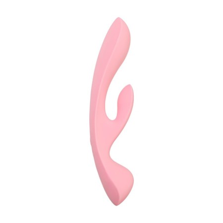 Unrealistic vibrator Satiffyer Triple OH, 24 cm, silicone, pink color-10