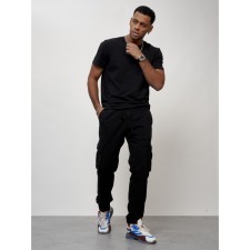 Cargo jeans, size 46-48, black color