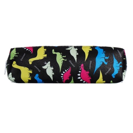 School Penal on the zipper Calligrata "Dinosaurs", black-1
