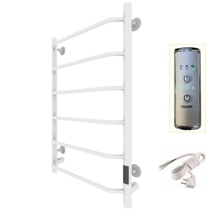 True heated towel rail "Trugor" PEK SP 6, 800 x 500 mm, VGP, White