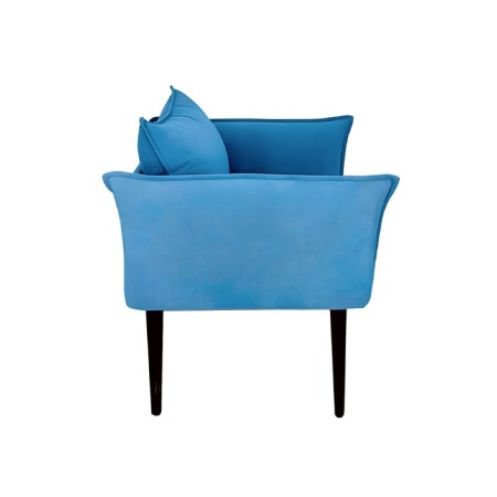 The Naples chair, without a mechanism, velor, blue color-1