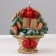 Decorative candle "Christmas gift", 8x10.5x10.5 cm