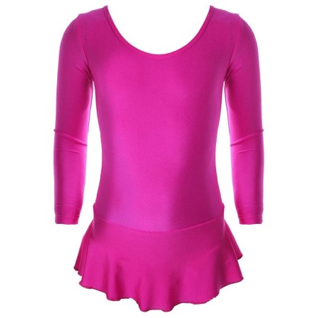 Grace dance gym swimsuit, with a skirt, with a long sleeve, p. 32, lilac color-3