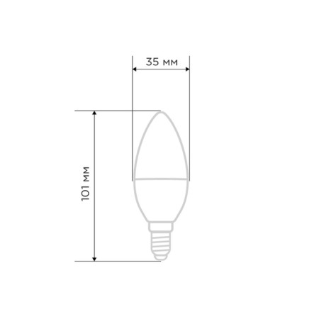 LED Candle Lamp (CN) 11.5W E27 1093LM 6500K Cold light Rexant-1