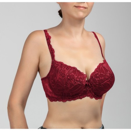 Women's bras of Lengy, size 80a, color Red Rumba