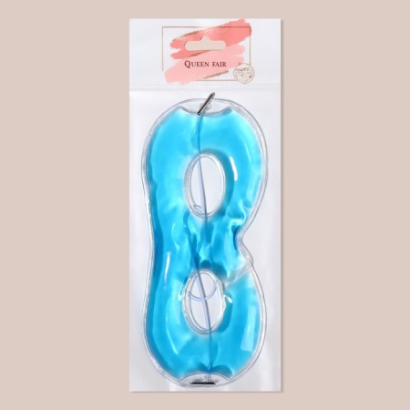 Gel mask for the area around the eyes, 17 × 7.5 cm, blue color-6