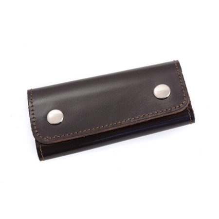 Key on the button, length 11.7 cm, brown color