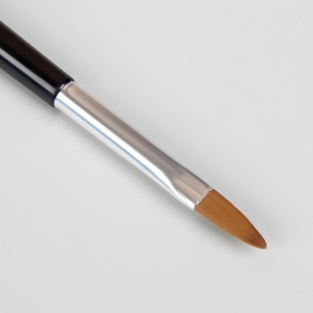 Acryl-gel brush, petal, 21 cm, pile 7 × 17 mm, black/silver color-2