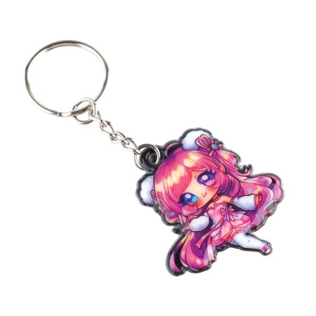 ANime key keychain, 4.3 x 4.6 cm-1