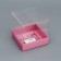 Box the team with PVC lid, "shine with happiness", 10 x 10 x 10 cm. Confectionery packaging