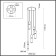 Cascading chandelier SCROW LED 5X5W 3000k