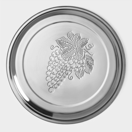 Stainless steel tray “Grape Vine”, 36 × 2.5 cm-3
