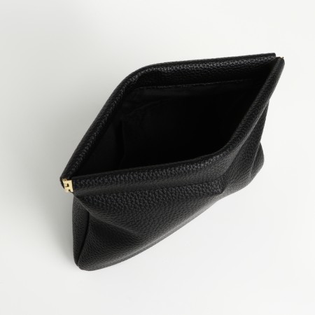 Cosmetic bag on the spring, black color-2