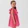 Baby dress with ruffles KAFTAN "Muslin", p. 34 (122-128 cm), bright pink