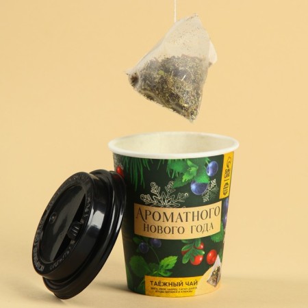 Tea in the pyramid "Fragrant New Year", taste: taiga tea, 3 g.-2