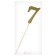 Topper in the cake "7", color gold