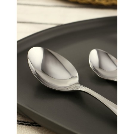 Set of cutlery "Troika", 18 items, cardboard box, silver color-2