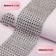 Ribbon with imitation of rhinestones, 6 cm, 9 ± 1 m, silver color